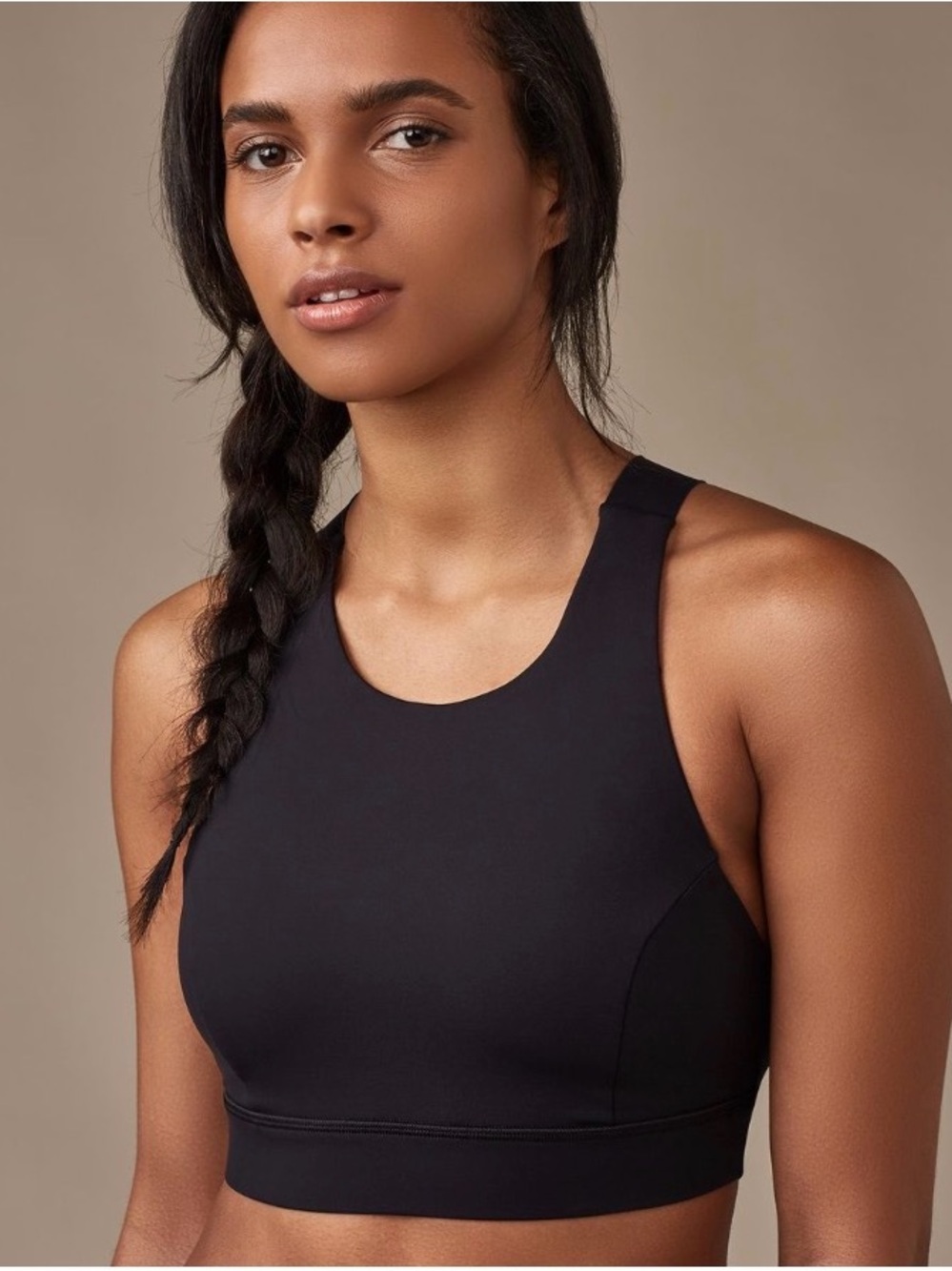 lululemon athletica Black Fast & Free Sports Bra Nulux Racerback Size 12 $78